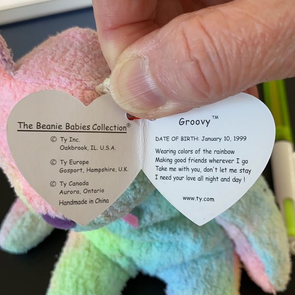 $5 SALE—Ty Groovy the Beanie Baby Bear - Picture 3 of 6